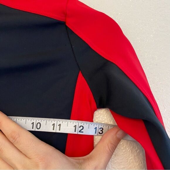 Weissman Elite Dance Costume unitard jumpsuit Black red Destinations MT11202 MC - Picture 9 of 12